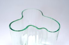 画像6: iittala/イッタラ/ALVAR AALTO/Savoy vas/アルヴァ・アアルトコレクション ベース/H12cm/アアルト誕生100周年/限定カラー初期クリア/1998年 (6)