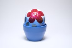 画像1: ARABIA/アラビア /Helja Liukko Sundstrom/ヘルヤ・リウッコ・スンドストロム/Ikikukka/永遠の花/レッド花＆ブルー41 (1)