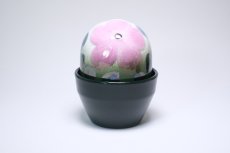 画像1: ARABIA/アラビア /Helja Liukko Sundstrom/ヘルヤ・リウッコ・スンドストロム/Ikikukka/永遠の花/ピンク花＆ダークグリーン42 (1)