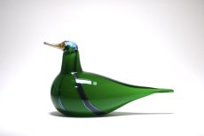 画像1: 北欧アートガラス/ビンテージガラス/Oiva Toikka/オイバ・トイッカ/NUUTAJARVI/ヌータヤルヴィ/Birds/バード/Green Lapwing/2005-08年 (1)