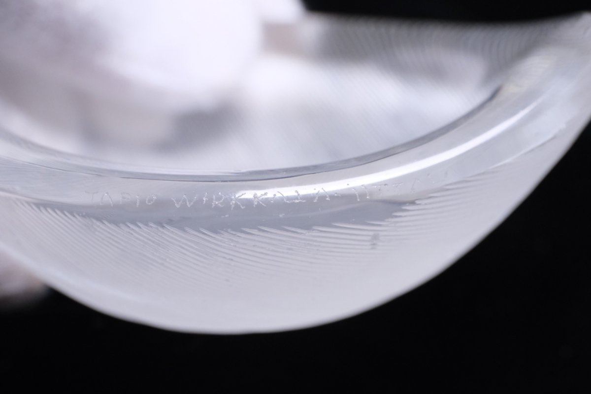 画像8: 北欧ビンテージ/Tapio Wirkkala/タピオ・ヴィルカラ/iittala/イッタラ/Art Object /3337/glass bowl/1958年/Sサイズ (8)