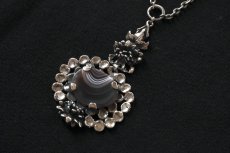 画像4: フィンランド/ビンテージアクセサリー/Pentti Sarpaneva/ペンティ サルパネッバ/AKAATTI/シルバー＆メノウペンダント/No.1 (4)
