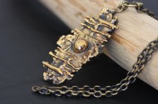 画像1: フィンランドヴィンテージアクセサリー　Pentti Sarpaneva ブロンズペンダントNo.3 (1)