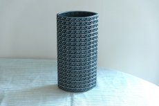 画像3: 北欧ビンテージ/ARABIA/アラビア/Kaarina Aho/カーリナ・アホ/Harlekiini/ベース/ブルーグレー/高さ24cm/B品 (3)