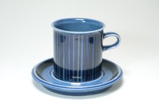 画像1: 【T様専用ページ】ARABIA/アラビア/ Gunvor Olin-Gronqvist/Kosmos/コスモス/モーニングカップ＆ソーサー/貴重ブルー/No.1 (1)
