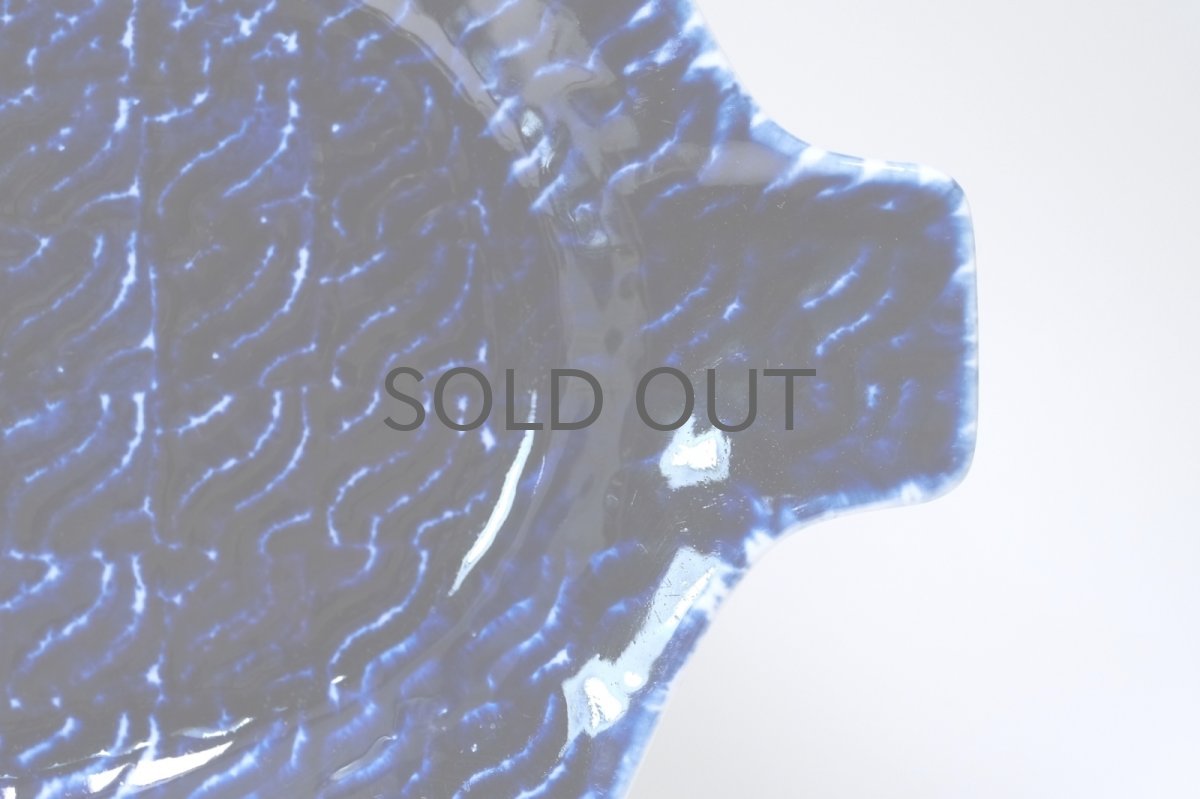 画像4: 北欧ビンテージ食器/ARABIA/アラビア/Gunvor Olin-Gronqvist/フィッシュ/オーヴァル33cm/ブルー (4)