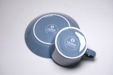 画像5: 北欧ビンテージ食器/ARABIA/アラビア/iittala/イッタラ/Teema/ティーマ/カップ＆ソーサー/オリジナルBOX/２個セット/グレー廃盤色 (5)