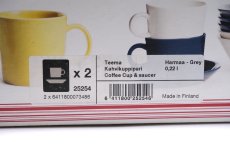 画像7: 北欧ビンテージ食器/ARABIA/アラビア/iittala/イッタラ/Teema/ティーマ/カップ＆ソーサー/オリジナルBOX/２個セット/グレー廃盤色 (7)
