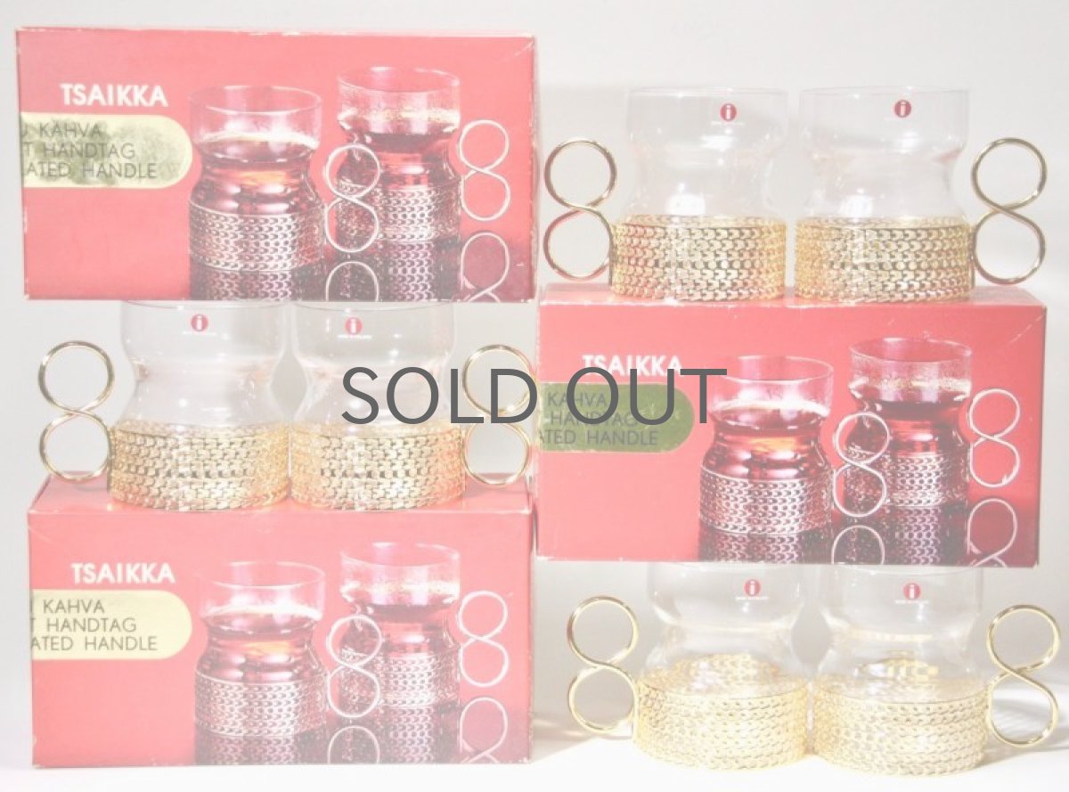 画像6: iittala/イッタラ/TSAIKKA/ゴールドホルダー&クリアグラス/オリジナルボックス付き/2個セット/未使用品 (6)