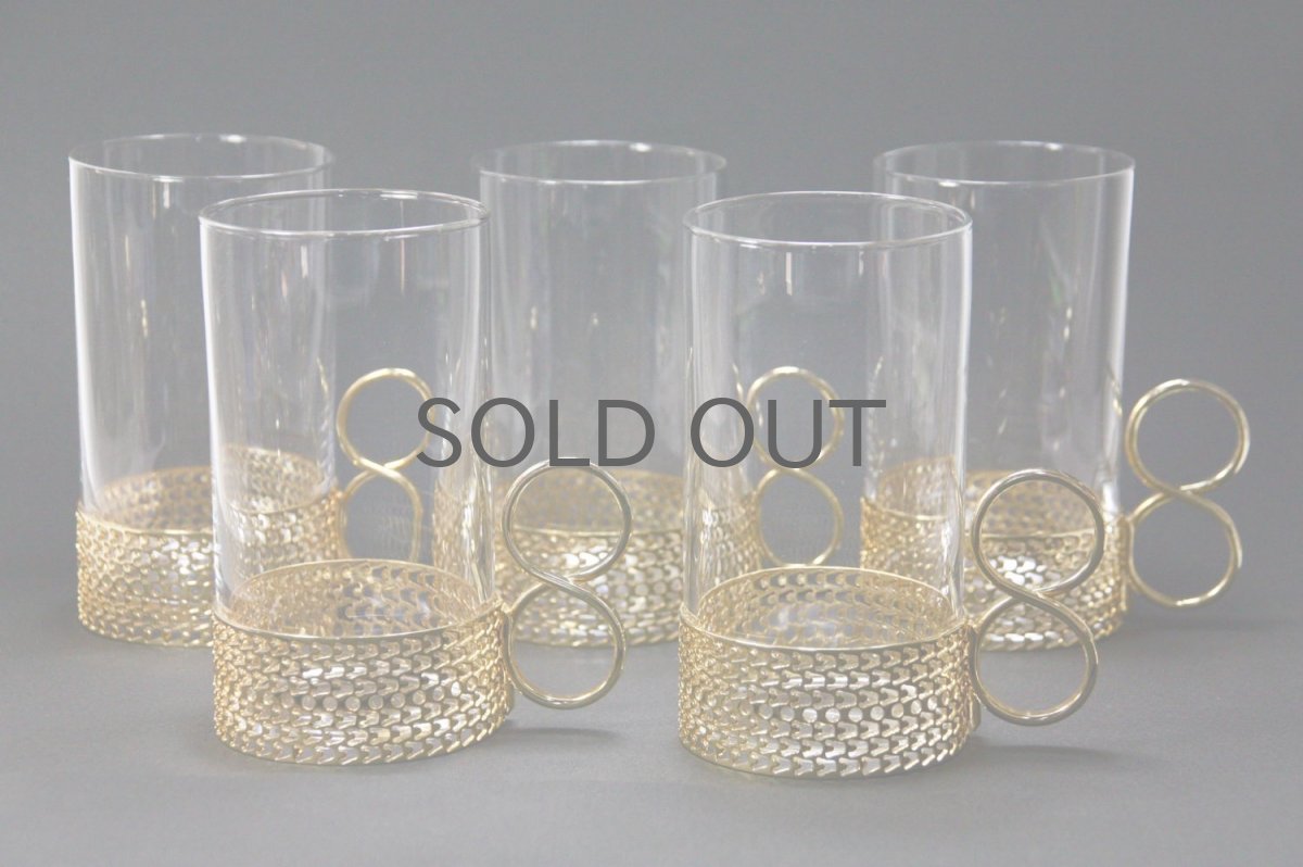 画像3: iittala/イッタラ/TSAIKKA/ゴールドホルダー&クリアロンググラス/24Karaatti/No.1 (3)