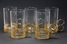 画像3: iittala/イッタラ/TSAIKKA/ゴールドホルダー&クリアロンググラス/24Karaatti/No.1 (3)