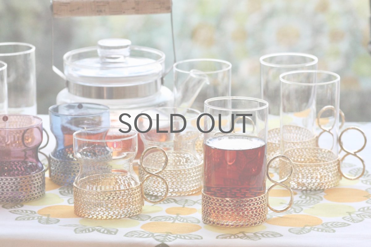 画像6: iittala/イッタラ/TSAIKKA/ゴールドホルダー&クリアロンググラス/24Karaatti/No.1 (6)