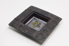 画像3: 北欧ビンテージ/北欧アート/Rut Bryk/ルート・ブリュック/陶板/アートオブジェクト/ダークモーブカラー (3)