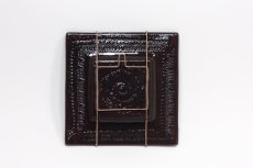 画像5: 北欧ビンテージ/北欧アート/Rut Bryk/ルート・ブリュック/陶板/アートオブジェクト/ダークモーブカラー (5)