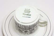 画像4: ARABIA/アラビア/Krokus/クロッカス/コーヒーカップ＆ソーサー/ホワイト＆ブラック/モノトーン (4)
