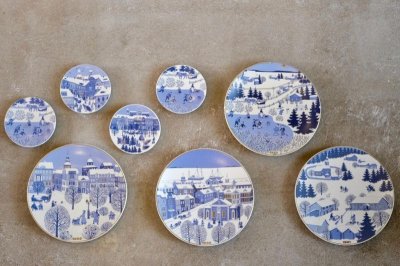 画像1: 北欧ビンテージ雑貨/ARABIA/アラビア/Raija Uosikkinen/ライヤ・ウオシッキネン/ミニウォールプレート/春