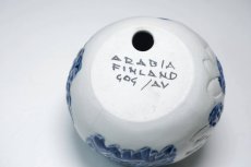 画像5: 北欧ビンテージ/ARABIA/アラビア/Gunvor Olin-Gronqvist/Omena/ブルー/リンゴ/No.2 (5)
