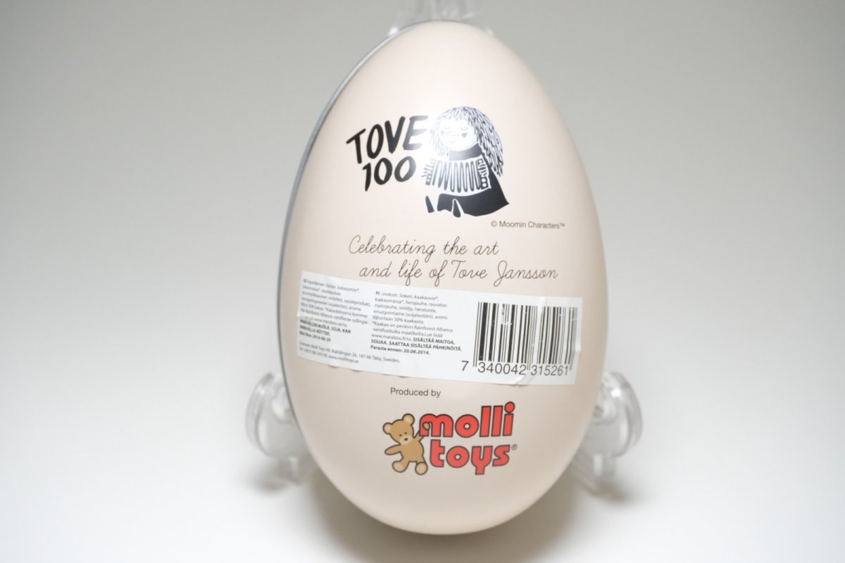 画像2: No.2-12 トーベ生誕100周年記念 /イースターエッグ/molli toys/缶容器/ベージュ/未使用 (2)