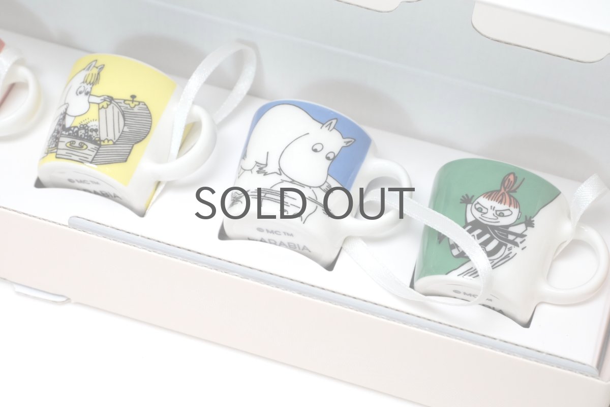 画像3: No.2-51　ARABIA/アラビア/Collecter Moomin Minimugs 2019/ミニマグ/クリスマスオーナメント/6個セット/2019年/箱入り/未使用品 (3)