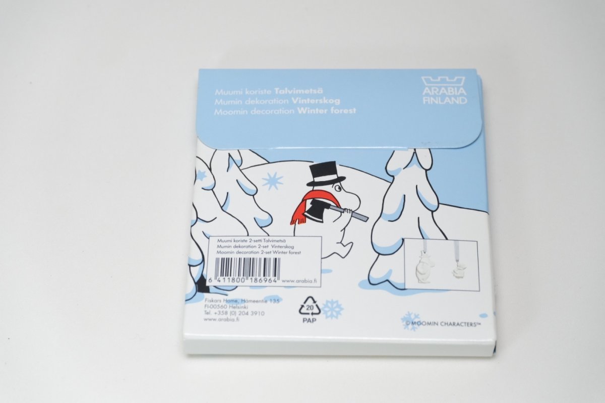画像5: No.2-41　ARABIA/アラビア/ムーミン廃盤/Winter forest/2012年/陶器のクリスマスオーナメント/パパ＆ミィ/オリジナルカパッケージ/未使用品 (5)