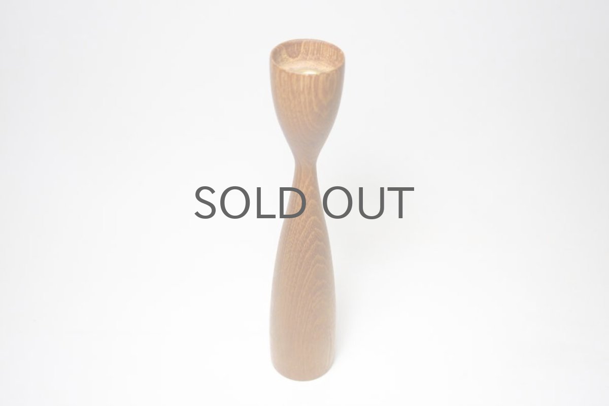 画像3: 北欧雑貨／ビンテージ／チークキャンドルホルダー／デンマーク製／Mサイズ (3)