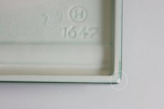 画像5: ヴィンテージ陶製　壁掛け時計　Junghans製 ドイツ ダークグリーン　新品クロックムーブメント使用 (5)