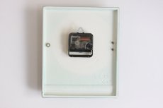 画像4: ヴィンテージ陶製　壁掛け時計　Junghans製 ドイツ ダークグリーン　新品クロックムーブメント使用 (4)