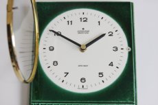 画像3: ヴィンテージ陶製　壁掛け時計　Junghans製 ドイツ ダークグリーン　新品クロックムーブメント使用 (3)