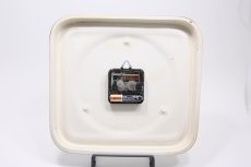 画像5: ビンテージ陶製壁掛け時計/lohmonn製/ドイツ/ブラウン&イエロー/新しいムーブメント交換済み (5)
