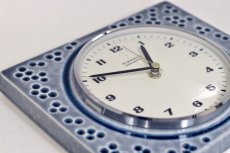 画像3: ビンテージ陶製壁掛け時計/Kienzle製/ドイツ/ドット柄/新しいムーブメント交換済み (3)