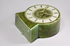 画像8: Gustavsberg/グスタフスベリ/ビンテージ時計/スタジオ製/置き時計/ペールグリーン/新品ムーブメント使用/超レア  (8)