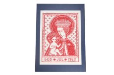 画像1: クリスマス北欧雑貨/スウェーデン/クリスマスクロスステッチ/ハンドメイド/1963年 (1)