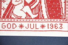 画像3: クリスマス北欧雑貨/スウェーデン/クリスマスクロスステッチ/ハンドメイド/1963年 (3)