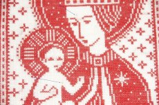 画像2: クリスマス北欧雑貨/スウェーデン/クリスマスクロスステッチ/ハンドメイド/1963年 (2)