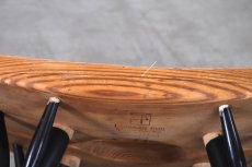 画像8: 北欧ビンテージ家具/フィンランド製/ Ilmari Tapiovaara/イルマリ・タピオヴァーラ/pirkka stool/ピルッカスツール/ハニー&ブラック/送料無料 (8)