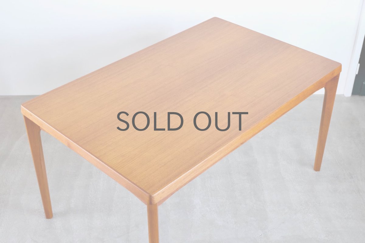 画像8: 北欧ビンテージ家具/デンマーク製 /Henning Kjærnulf/ダイニングテーブル/チーク/W140cm (8)
