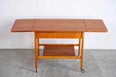画像5: 北欧ビンテージ家具/デンマーク製/チーク/ソーイングテーブル/サイドテーブル (5)