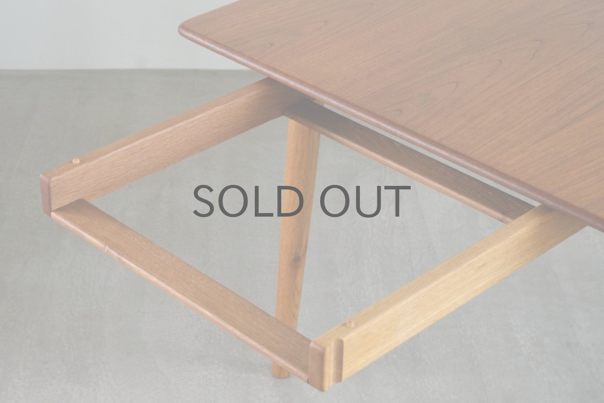 画像10: 北欧ビンテージ家具/デンマーク製 /Slagelse Møbelfabrik/ダイニングテーブル/チーク✕オーク/W160cm (10)