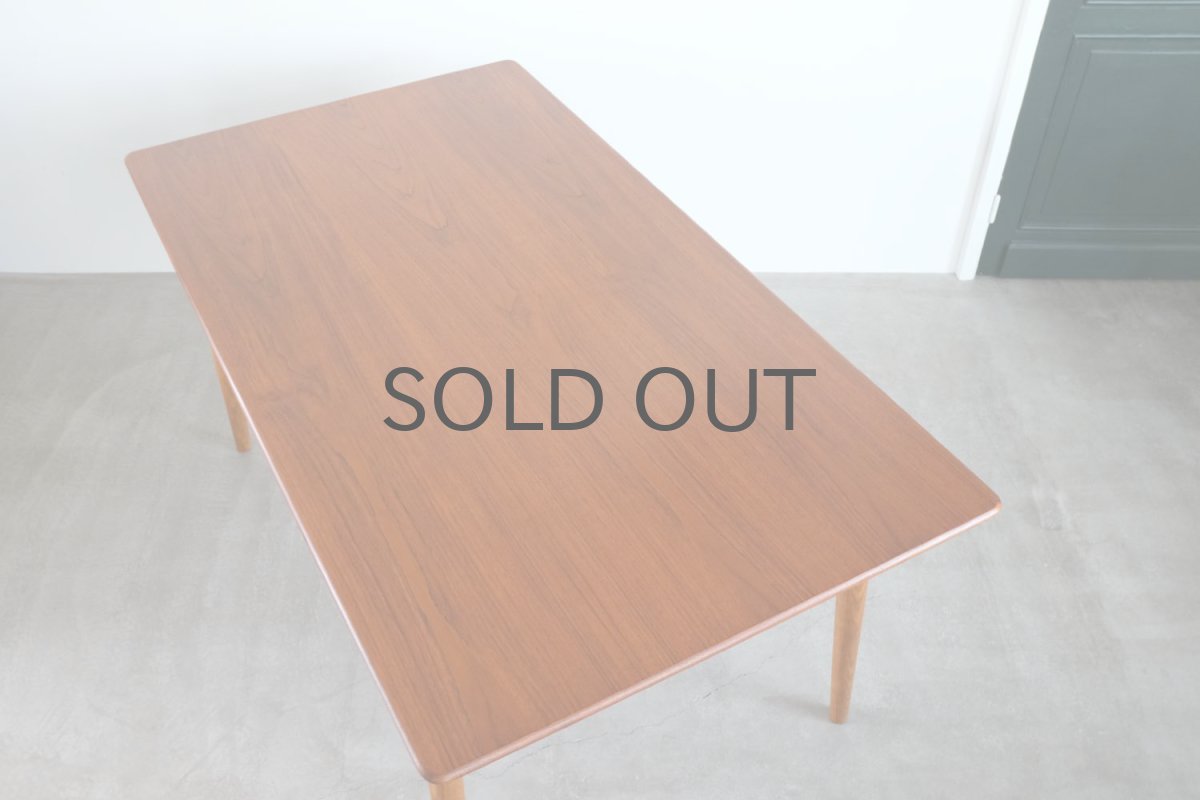 画像7: 北欧ビンテージ家具/デンマーク製 /Slagelse Møbelfabrik/ダイニングテーブル/チーク✕オーク/W160cm (7)