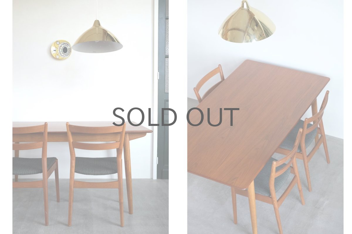 画像18: 北欧ビンテージ家具/デンマーク製 /Slagelse Møbelfabrik/ダイニングテーブル/チーク✕オーク/W160cm (18)