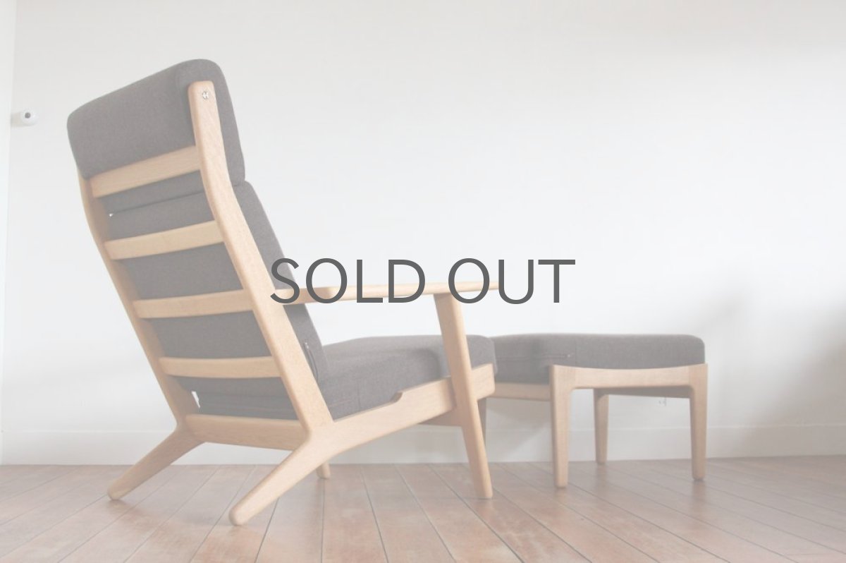 画像2:  北欧家具/Hans j Wegnerハンス J ウェグナー　GE290A オーク＋オットマン (2)