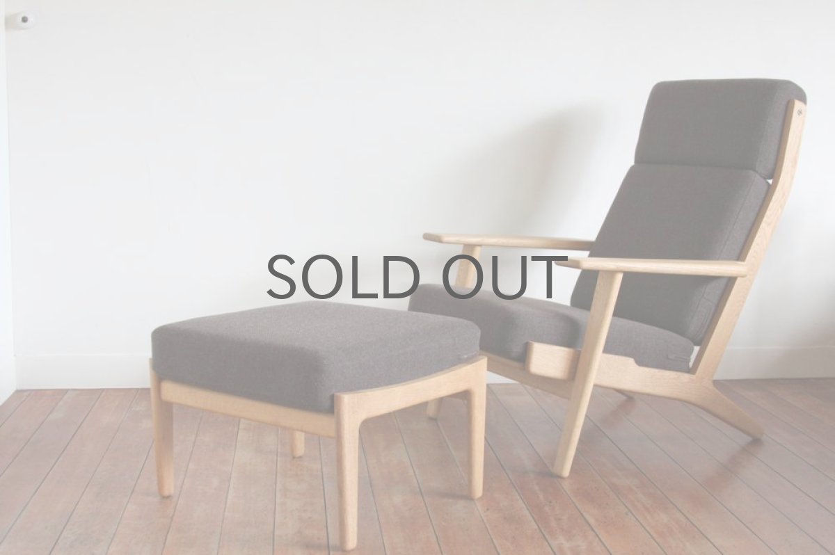 画像5:  北欧家具/Hans j Wegnerハンス J ウェグナー　GE290A オーク＋オットマン (5)
