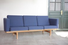 画像1: 北欧家具ビンンテージ/Hans j Wegner/ハンス J ウェグナー ソファー/GE236オーク/ハイアーム (1)