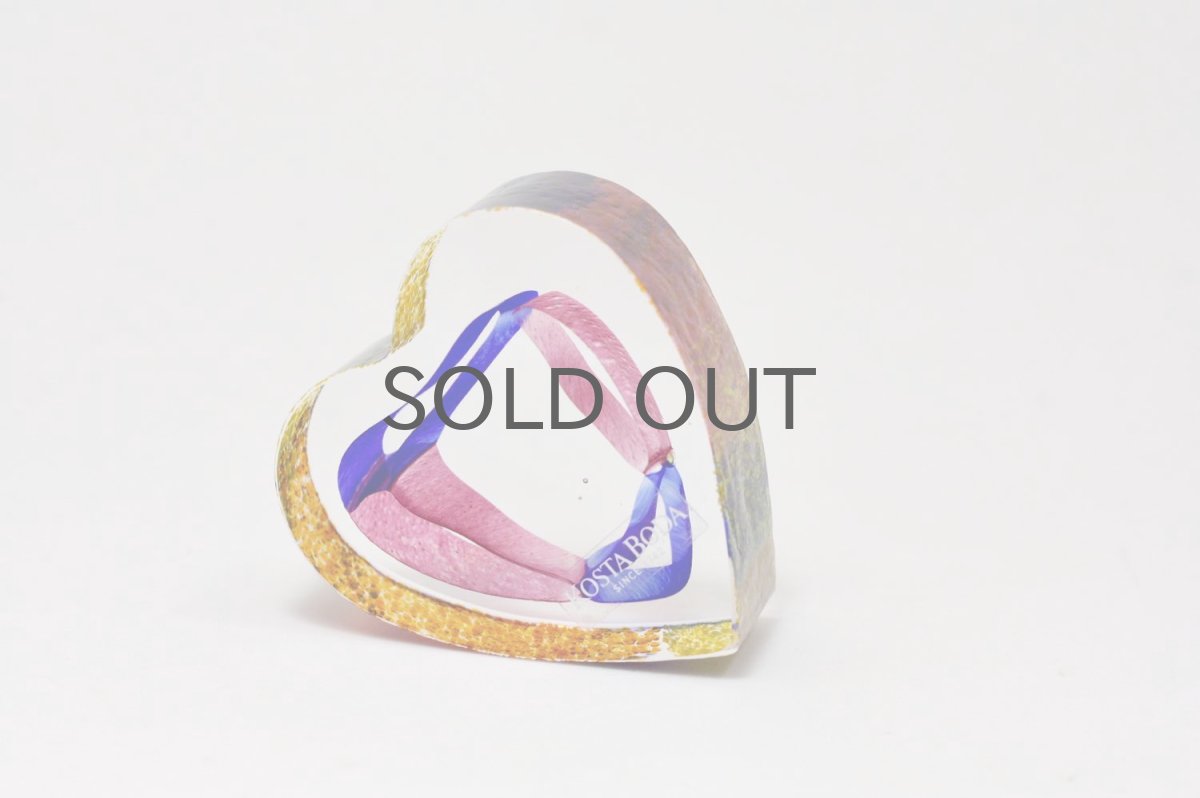 画像1: 北欧ガラス /KOSTA BODA /Bertil Vallien/Mini Sculptures/My Heart/ハート (1)