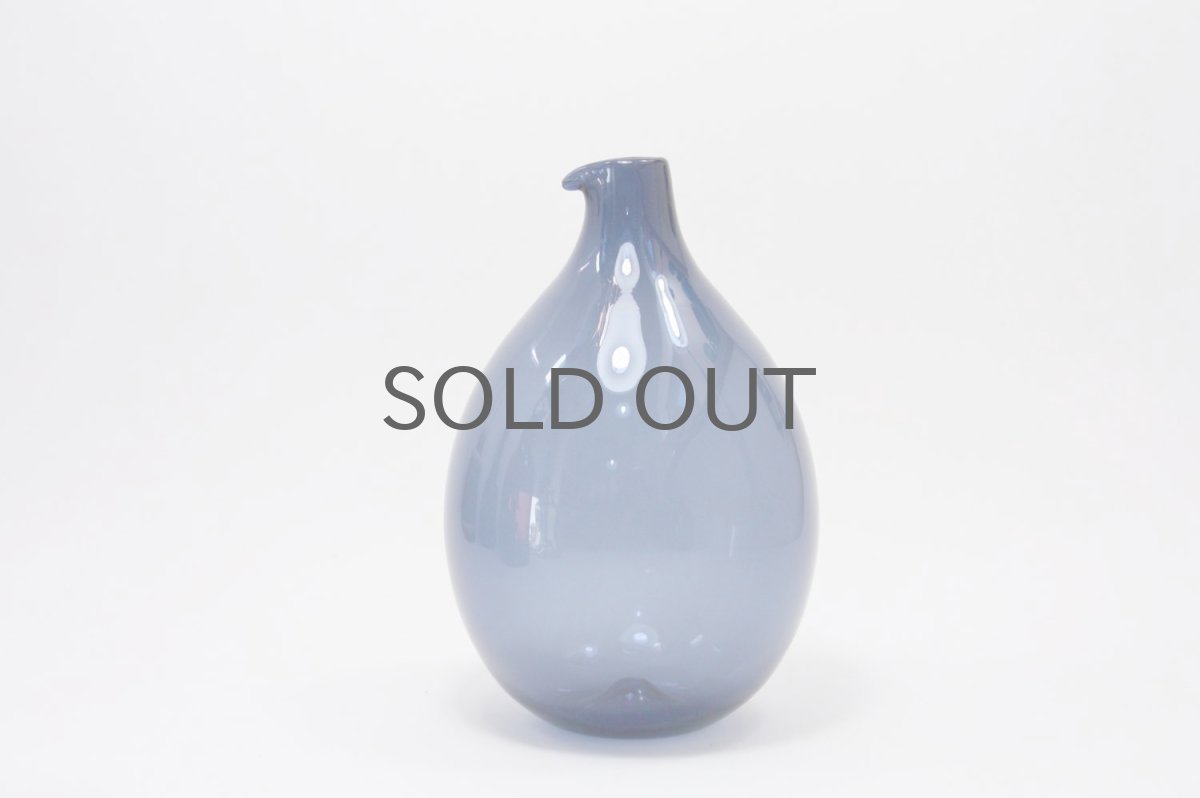 画像1: ビンテージ北欧雑貨/iittala/イッタラ/ TIMO SARPANEVA/ティモ・サルパネバ/バードボトル/i-501/ブルー (1)