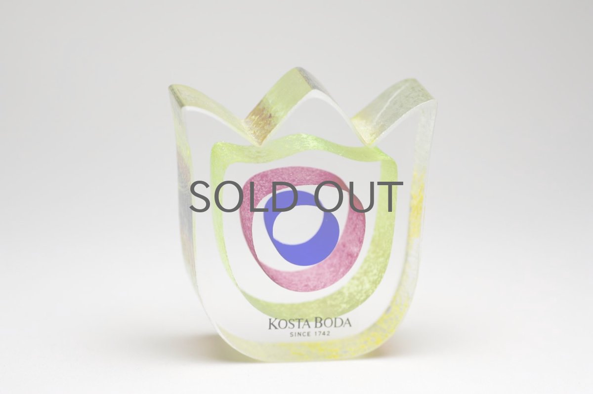 画像2: 北欧ビンテージガラス /KOSTA BODA /Bertil Vallien/Mini Sculptures//Spring Again/チューリップ (2)