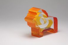 画像1: 北欧ビンテージガラス /KOSTA BODA /Bertil Vallien/Mini Sculptures/Roi Du Soleil/ライオン (1)