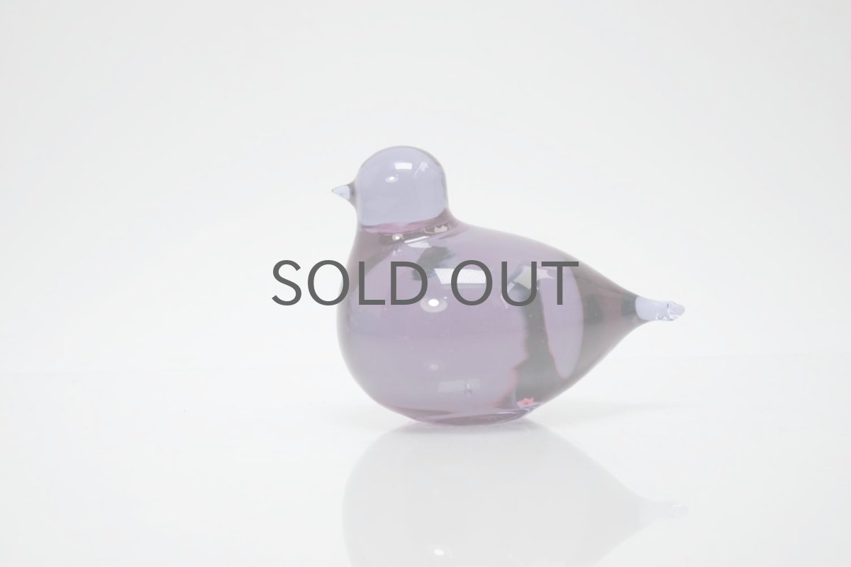 画像7: 北欧アートガラス/ビンテージガラス/Oiva Toikka/オイバ・トイッカ/iittala/イッタラ/Birds/バード/Pulmu/1988/アメジスト (7)