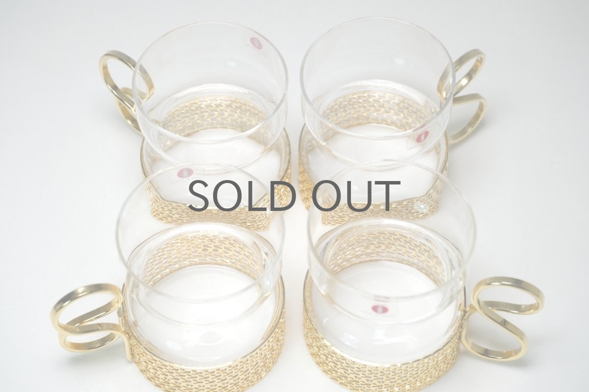 画像5: iittala/イッタラ/TSAIKKA/ツァイッカ/ゴールドホルダー&クリアグラス (5)