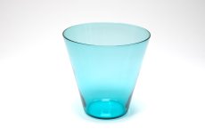 画像1: ビンテージ北欧雑貨/Kaj Franck/カイ・フランク/2744/タンブラー/H8cm/Nuutajarvi/ヌータヤルヴィ/ターコイズブルー/No.1 (1)